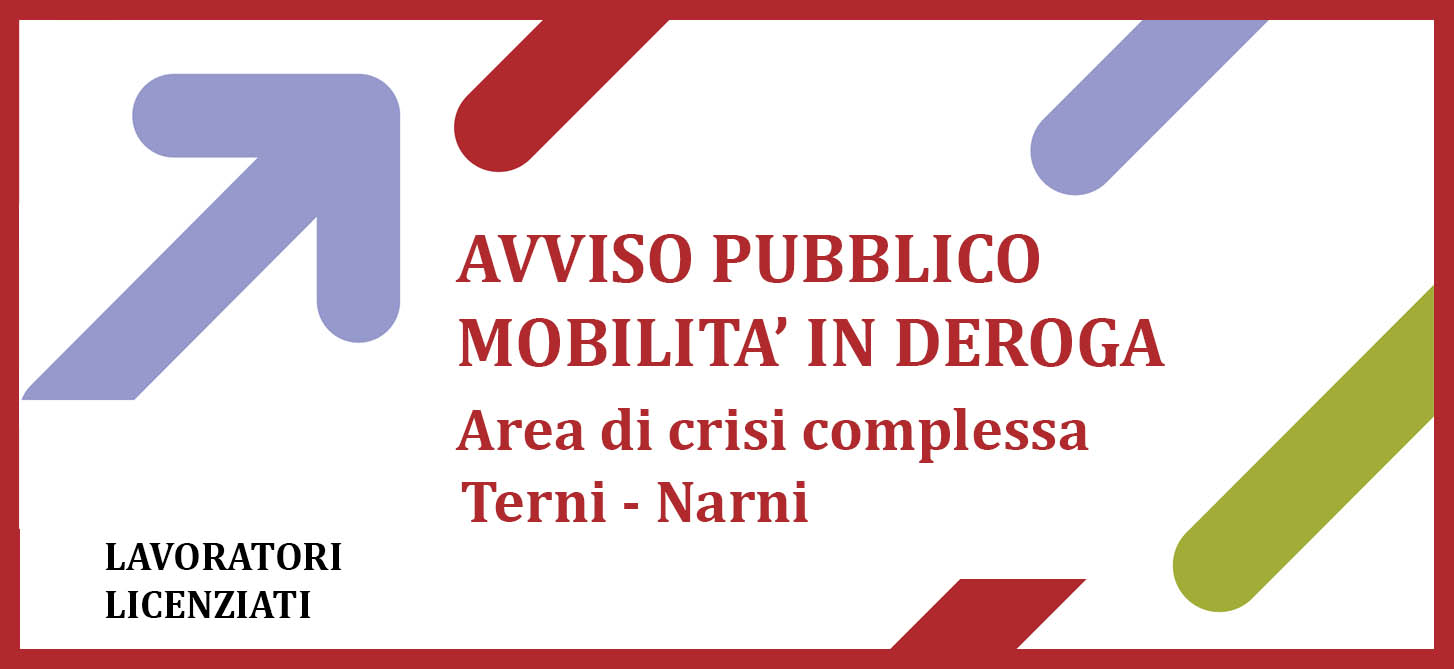 Avviso per richiesta MOBILITA’ IN DEROGA - AREA DI CRISI COMPLESSA 2021 ...