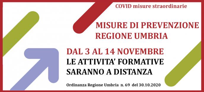 Attivita' formative a distanza dal 3 al 14 novembre 2020