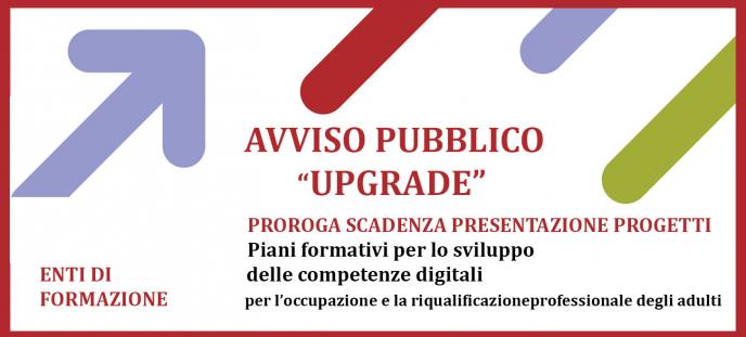 NEWS Proroga Avviso UPGRADE