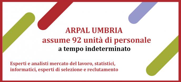  ARPAL Umbria assume 92 unità di personale