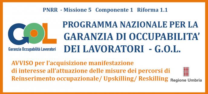 Avviso GOL attuazione percorsi 1-2-3  